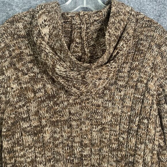 Carolyn Taylor Longline Hooded Button Cardigan Bulky Cable Patch Pockets Sz M - Picture 9 of 12